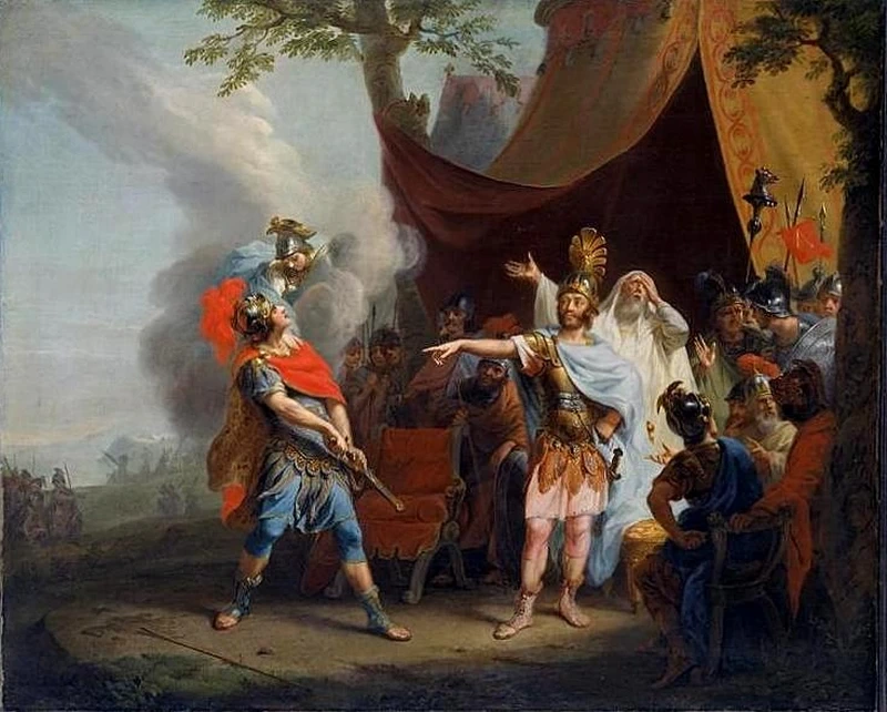 Achille ha una disputa con Agamennone - Hamburger Kunsthalle